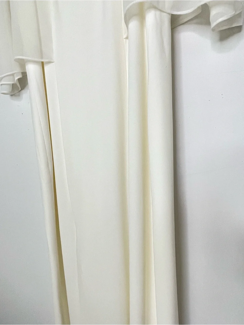 Dress | Halston Heritage NWT Cream Capelet Sheer Sleeve A Line Gown | Size 6 M - Picture 7 of 16